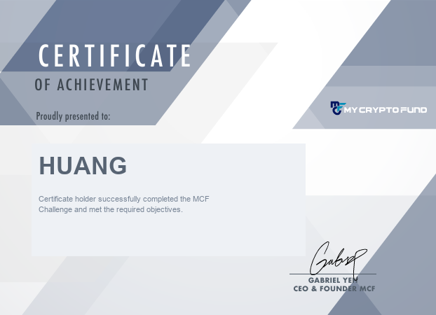MCF Challenge Certificate